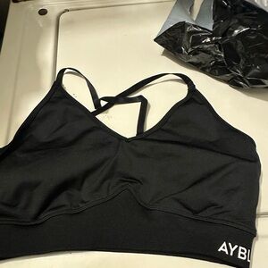 AYBL Black Strappy Sports Bra